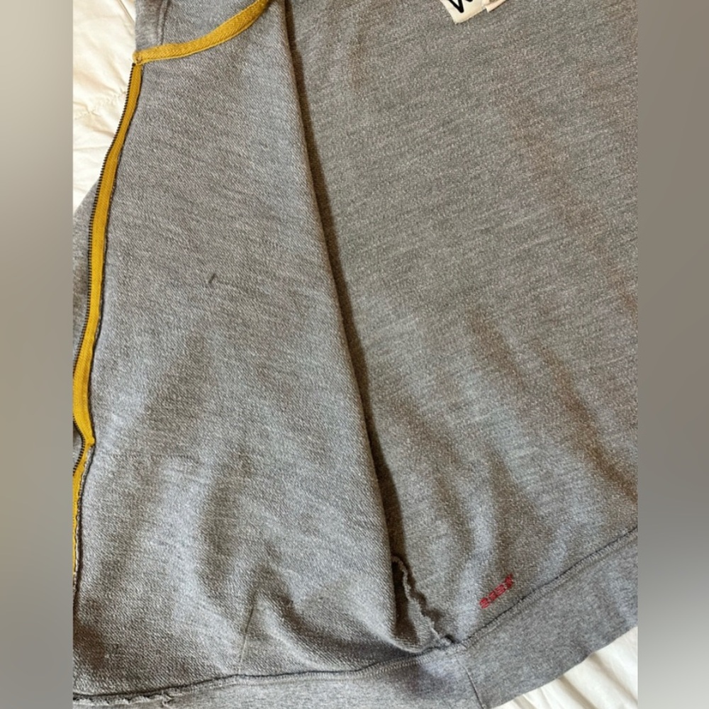 Peace Love World - Cotton - Heather Gray - Zip Up Sweatshirt Hoodie - 1X - Picture 6 of 10